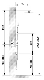 Timo Душевая система Petruma SX-5159/00SM – фотография-11